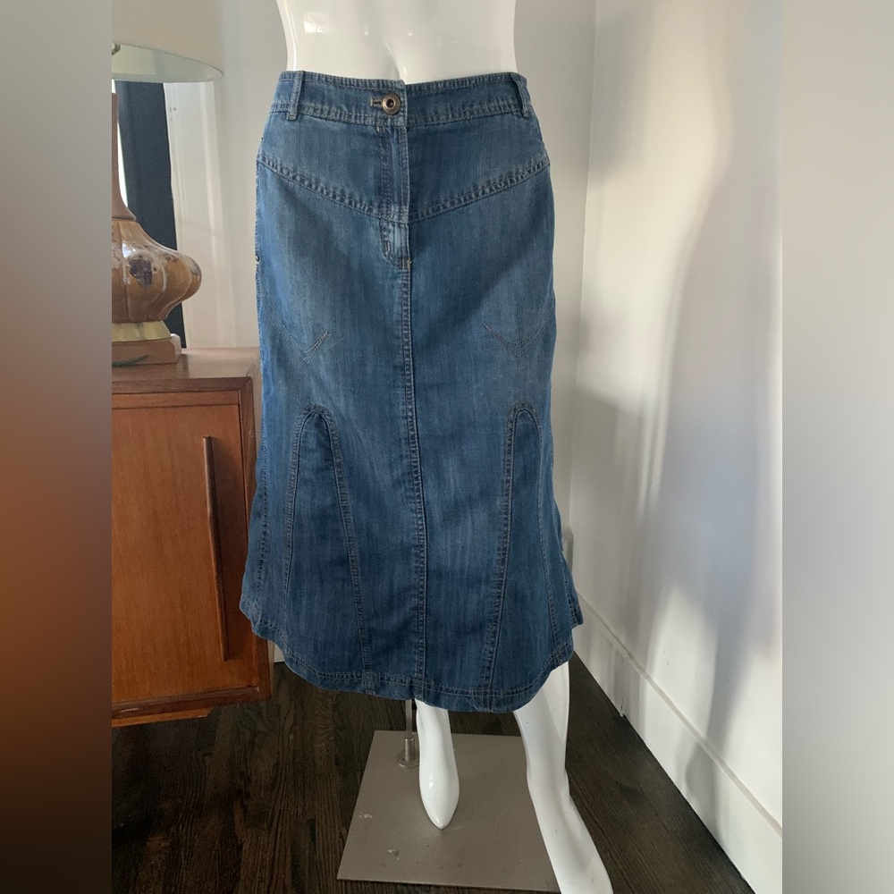 Steilmann Classic Blue Midi Skirt